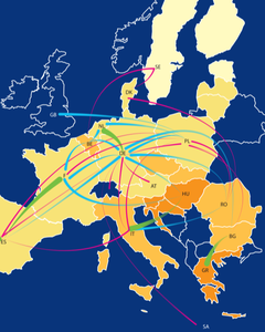 Importations et exportations de miels des pays de l'Union européenne
